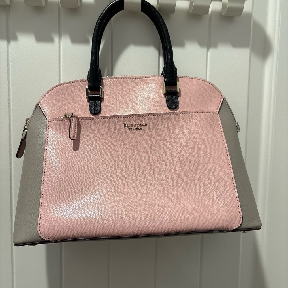 Kate Spade Pink and Gray Satchel